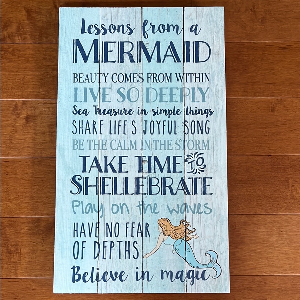 Decorative rustic wooden sign